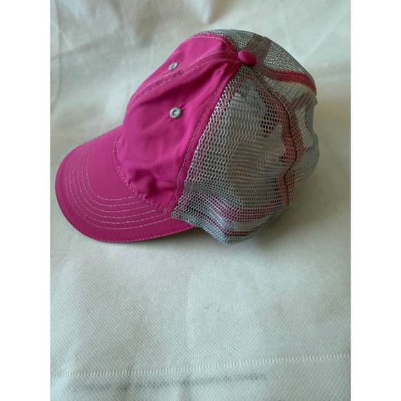 Women's Headsweats Pink Gray Mesh Trucker Hat One Size - Picture 4 of 7